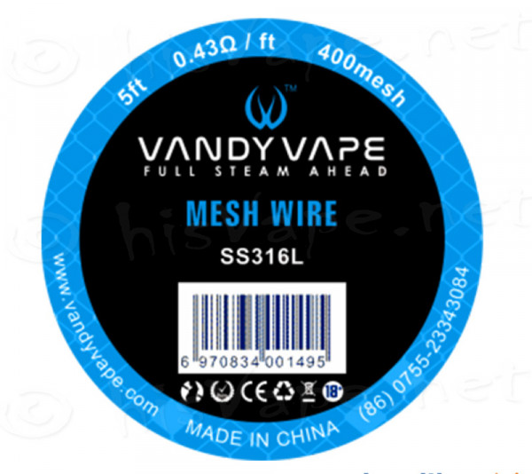 Vandy Vape 400 Mesh Wire SS316L
