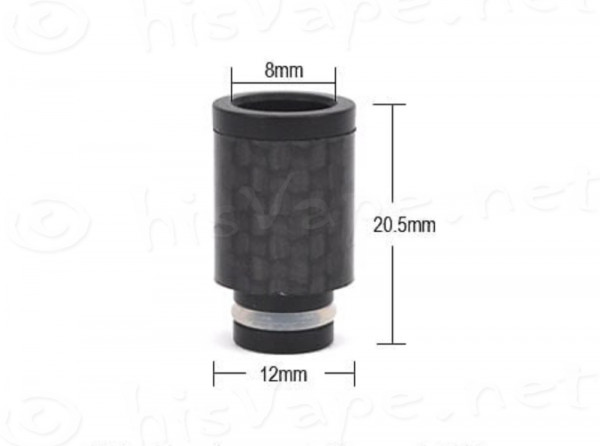 Carbon wide bore Driptip